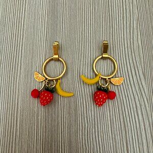 Madewell Fresh Fruit Hoop Earrings